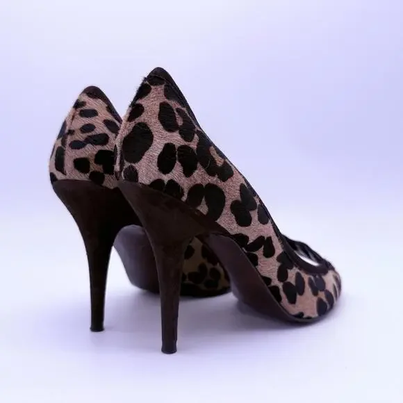 Lauren Ralph Lauren Heel Leopard Print Size 8.5 - Picture 5 of 10